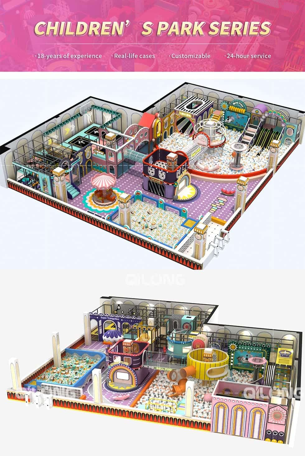 customized kids indoor playground soft play equipment manufacturer