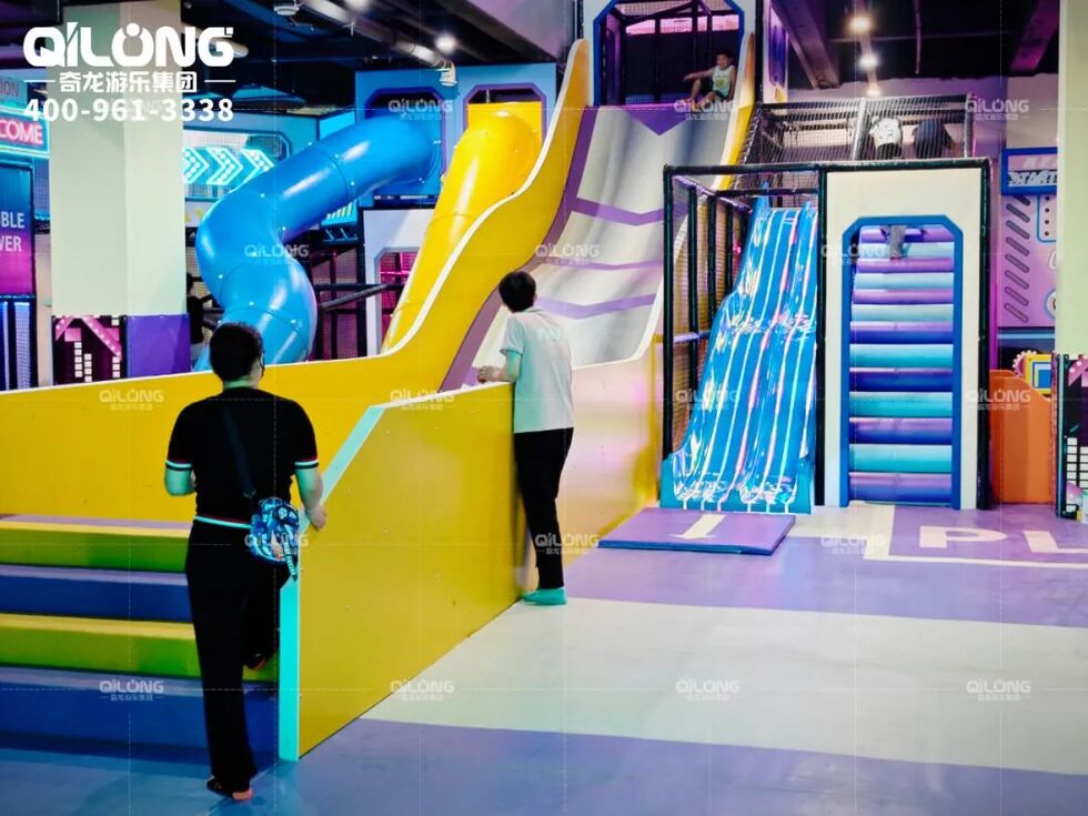 Large Kids Indoor Playground Slides Equipment Manufacturer