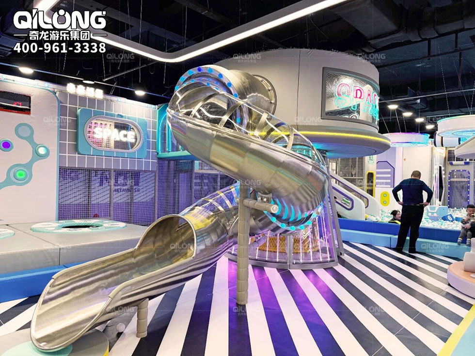 stainless steel slide indoor playground