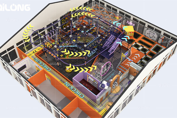 Qilong Amusement ** 1300㎡ модный спортивный центр в городе Ханчжоу, Чжэцзян
