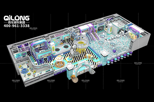 Проект Qilong Amusement** Taiyuan: крытая игровая площадка в космической тематике, которая меняет представление о семейных развлечениях
