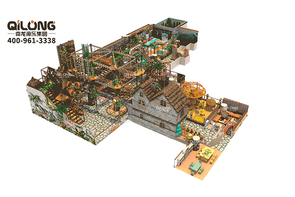 Проект Qilong Amusement** в Сингапуре: парк приключений в джунглях
