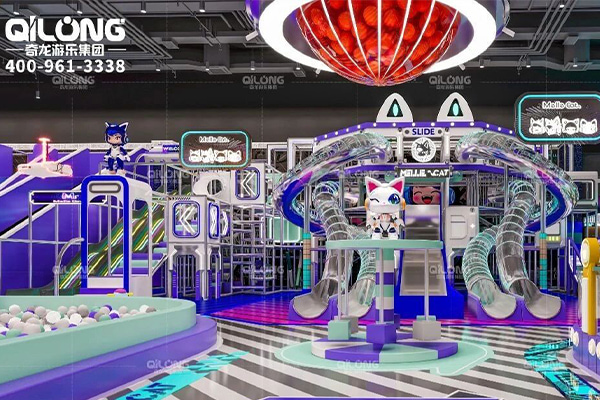 Qilong Amusement** 3168 ㎡ Проект детского парка Melle Cat Sports