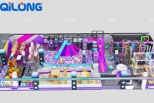 Qilong Amusement** 800 м² Тайваньская игровая площадка «Cyber-Sweet Cool»